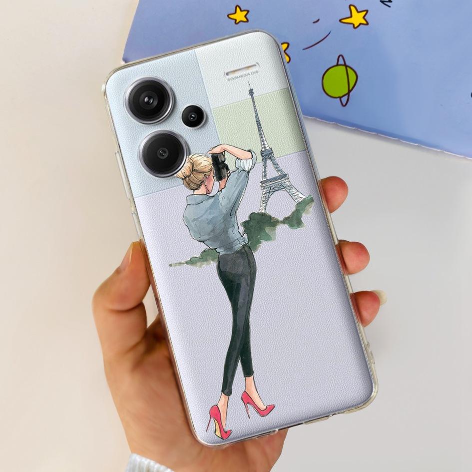 For Xiaomi Redmi Note 13 5G Case Luxury Marble Transparent Phone Cover For Redmi Note 13 Pro Plus Funda on Note 13 Pro 5G Bumper