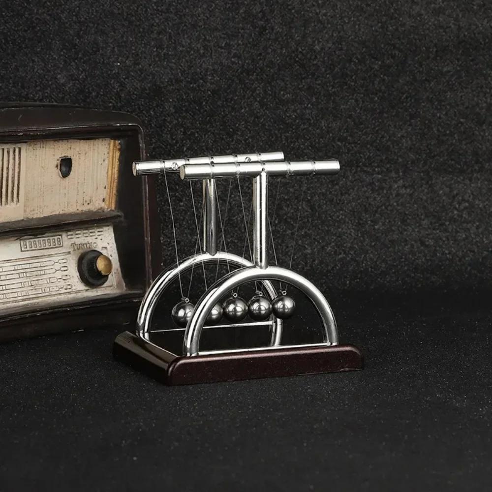 Cradle Balance Steel Ball Teaching Supplies Physics Science Pendulum Desktop Toys Stress Relief Gifts Home Decoration