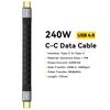 ESSAGER 0.125m 240W USB4.0 Full Function Data Cable Type-C To Type-C Charging Cord 40Gbps High Speed Transfer