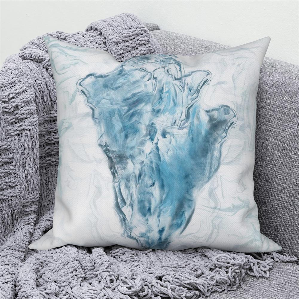 Juste de coussin de canapé bleu, taie d'oreiller, décoration de chambre à coucher, océan, mer, animal