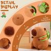 Capybara Plush Cute Capybara Stuffed Animals with Turtle Backpack Kawaii Capibara Plushie Toys for Kids Soft Hugging Pillow