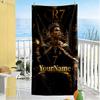 Cristiano Ronaldo Personalized Text Beach Towel Super Soft Microfiber Quickdry Fabric Portable for SwimmingBeachCamping Travel Beach AccessoriesGym