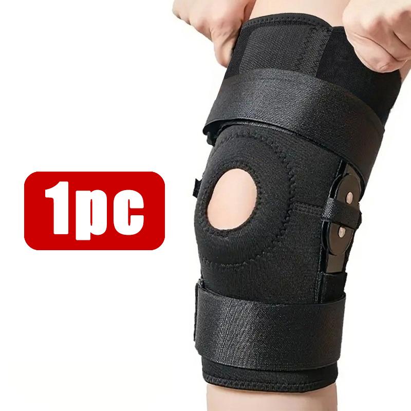 

Patella Hinged Knee Braces Orthopedic For Knee Pain With Springs Compression Removable Steel Splint Support Knee Sleeve M