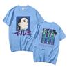 90s Anime Hunter X Hunter Double Sided Print Tshirt Unisexga Unisex Women Fashion Oversized T-shirts Illumi Zoldyck Graphic T Shirt