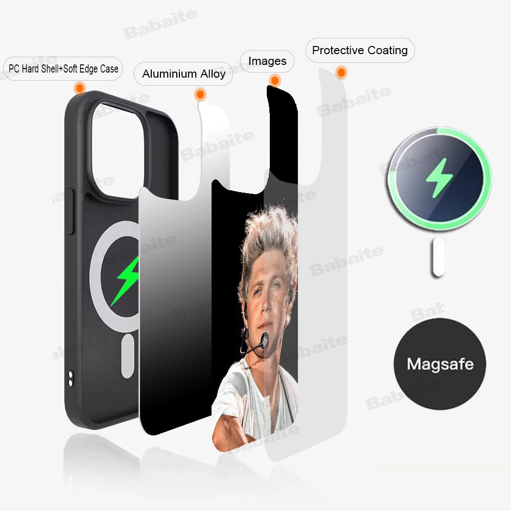 Singer N-Niall H-Horan Phone Case Magnetic Case For IPhone 16 14 13 12 11 15 Pro Max Plus For Magsafe Wireless Charge Cover