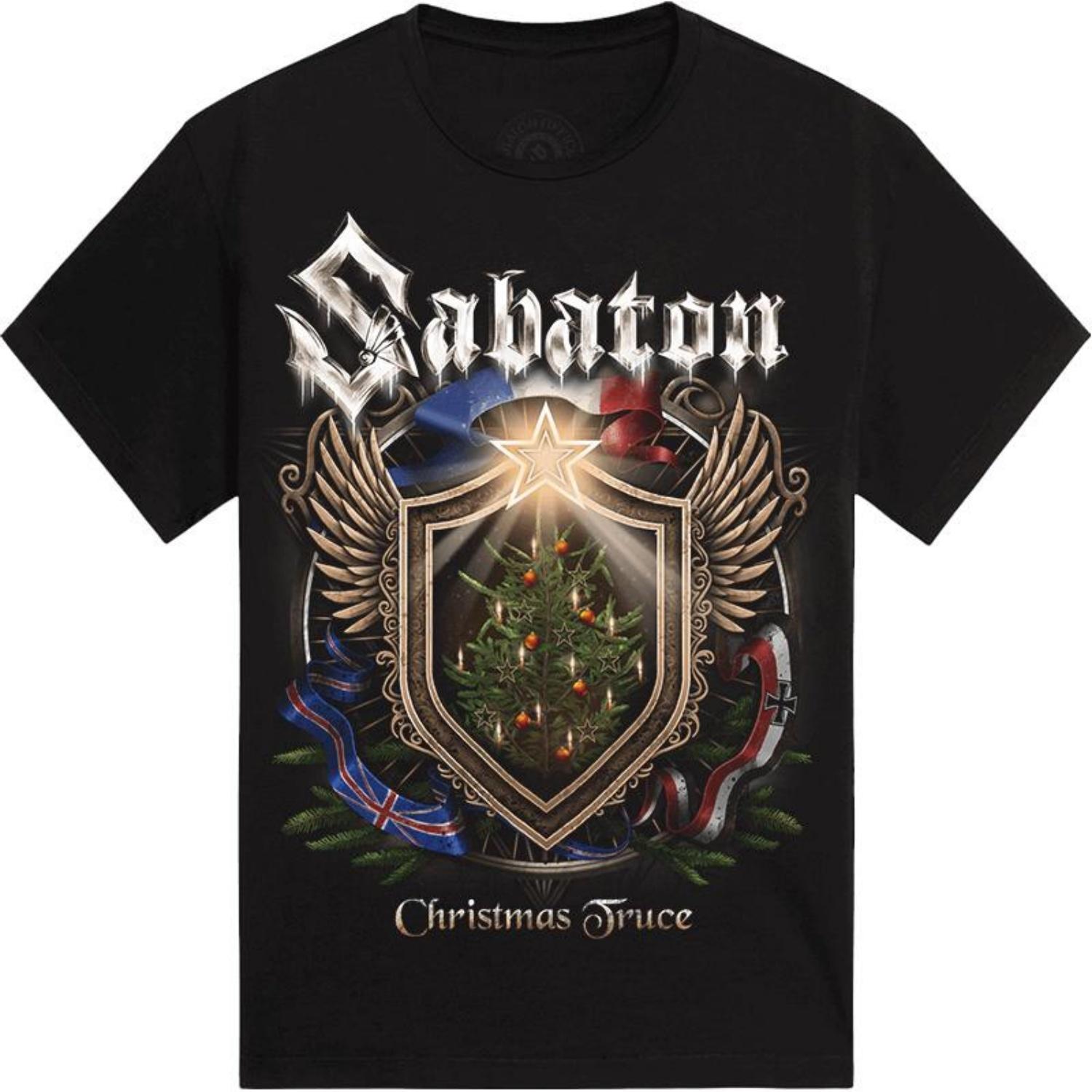 

Футболка Holidays Belong To Legends с графикой Sabaton, мужская оверсайз футболка Y2k, повседневная хлопковая футболка Харадзюку высокого качества S чёрный