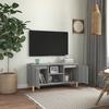 Vidaxl TV Cabinet, Wooden Legs, Grey Sonoma Oak, 103.5X35X50 Cm