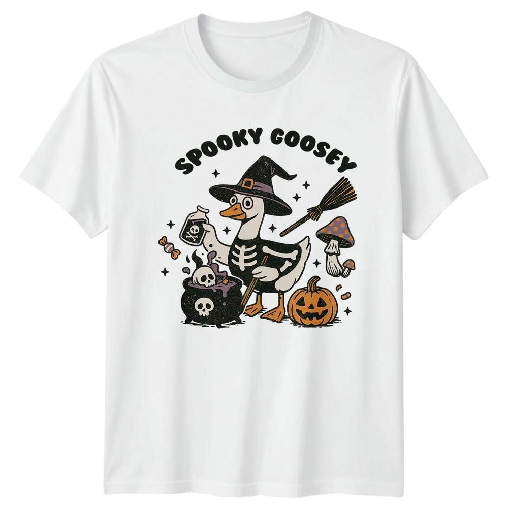 Spooky Goosey TShirt Skeleton Goose Halloween Halloween Gift For Him And Her S