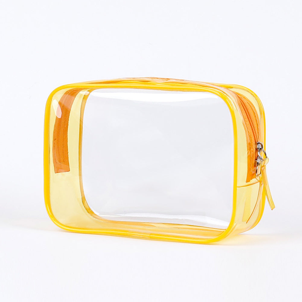 Geantă de depozitare pentru călătorie, pungi cosmetice din PVC impermeabile, huse transparente, capacitate mare, fermoar din plastic, geantă de spălare portabilă, pungă de machiaj