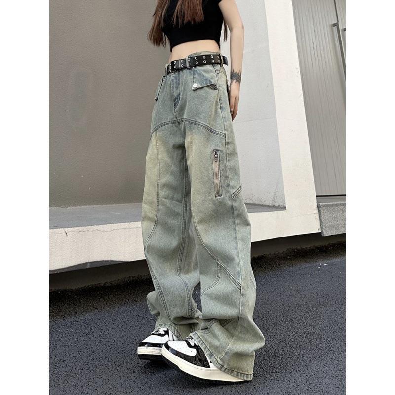 2024 Spring Retro Loose Straight-Leg Wide Jeans
