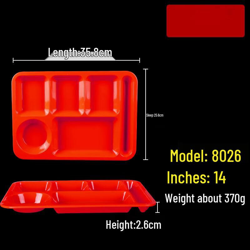 Melamine Divided Meal Tray
