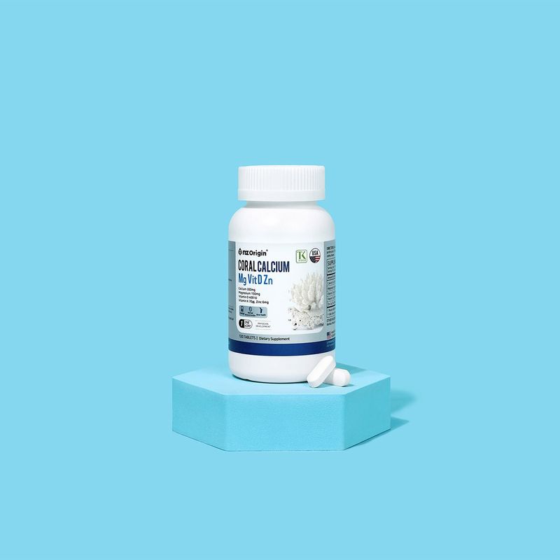 NZ Origin Coral Calcium Mg VitD Zn 120ct