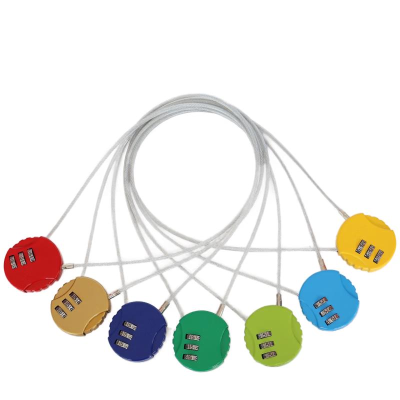 MDNG Motorcycle Helmet Anti-Theft Combination Cable Lock 70cm