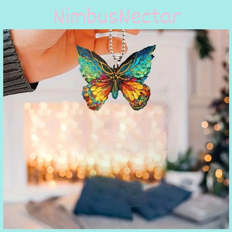 Adorable Butterfly Car Interior Decor Items Christmas Tree Decorative Hanging Ornament