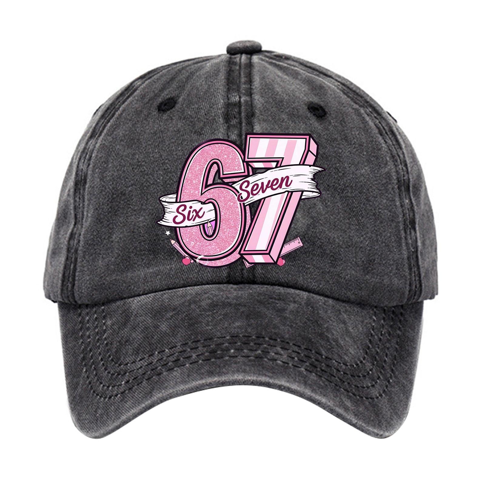 

Baseball with Number 67 Embroidered Front / Adjustable Baseball / Classic Baseball Design for Everyday Wear One Size чёрный