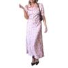  women's summer new, Amazon cross-border Europe and the United States, fashionable and elegant printed button slim dress