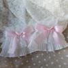 Manicotto da polso in pizzo con fiocco Kawaii Guanti senza dita in pizzo Polsino elastico Punk Dolce Gotico Accessori per abbigliamento da ragazza Lolita