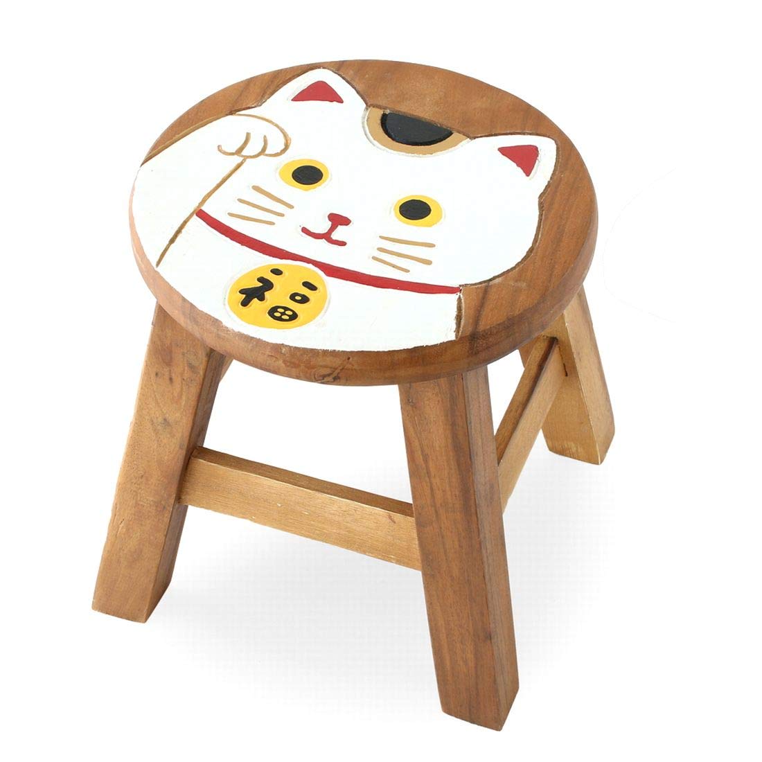 

Round Stool Lucky Cat White 10720860107 Tomo.cop білий