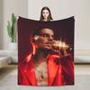 Soft Warm Blanket Travel Office Rauw Alejandro Singer Rapper Throw Blanket  Flannel Bedspread For Couch Chair Sofa Bed Sofa Bed