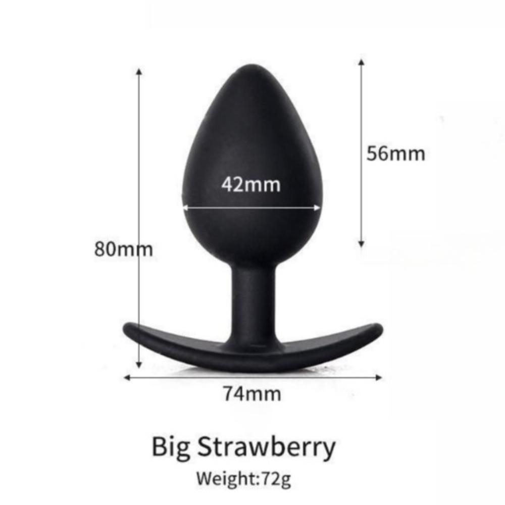 Butt Plug with Metal Ball Rolling Massage Silicone Vagina Anus Dilator Anal Bead Adult Product Sex Toys for Men Women Anal Plug