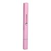 Retractable Lipstick Brush Dual Head Makeup Brush with Cover for Lip Liner Concealer Pink