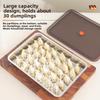 316L Stainless Steel Dumpling Storage Box Non-Stick Airtight Freezer Box Large Capacity Food Storage Container Home Kitchen