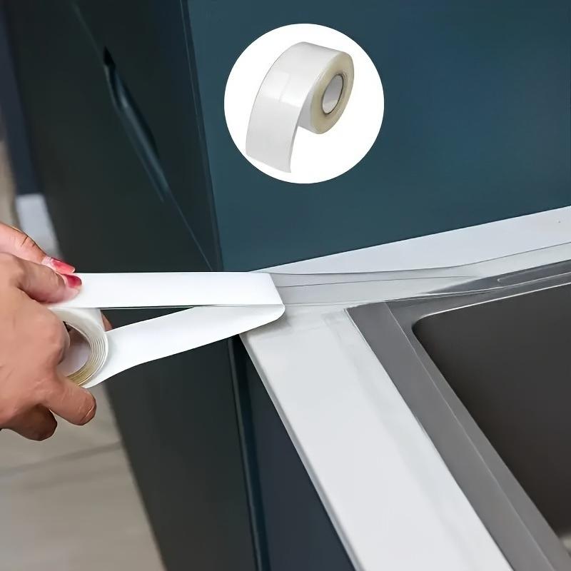 1PC transparent kitchen bathroom sealing tape - self-adhesive waterproof and mildew-proof caulking strip