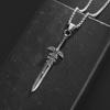 Hot Selling Accessories Big Sword Pendant Men's Punk Style Hip Hop Necklace Statement Accessories Necklace