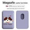 Cute Magnetic Leather Card Holder Phone Case for Apple with MAGsafe Compatibility