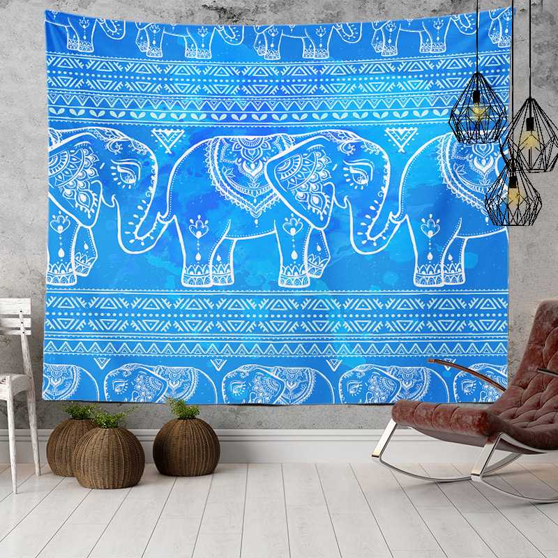 

Бохо кружевное настенное покрывало ткань домашний декор декор мандала слон настенный гобелен 150X100CM