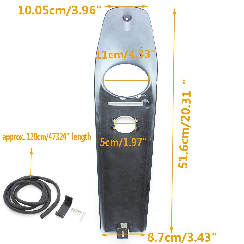 Motorcycle Fuel Gas Tank Instrument Panel Console Cover Dash Panel For Harley Softail Deluxe FLSTN/I 2011-2017 Moto ABS Plastic