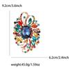 African Exquisite Alloy Full Diamond Large Glass Brooch High-End Fashion Women'S Clothing Corsage Jewelry Pin