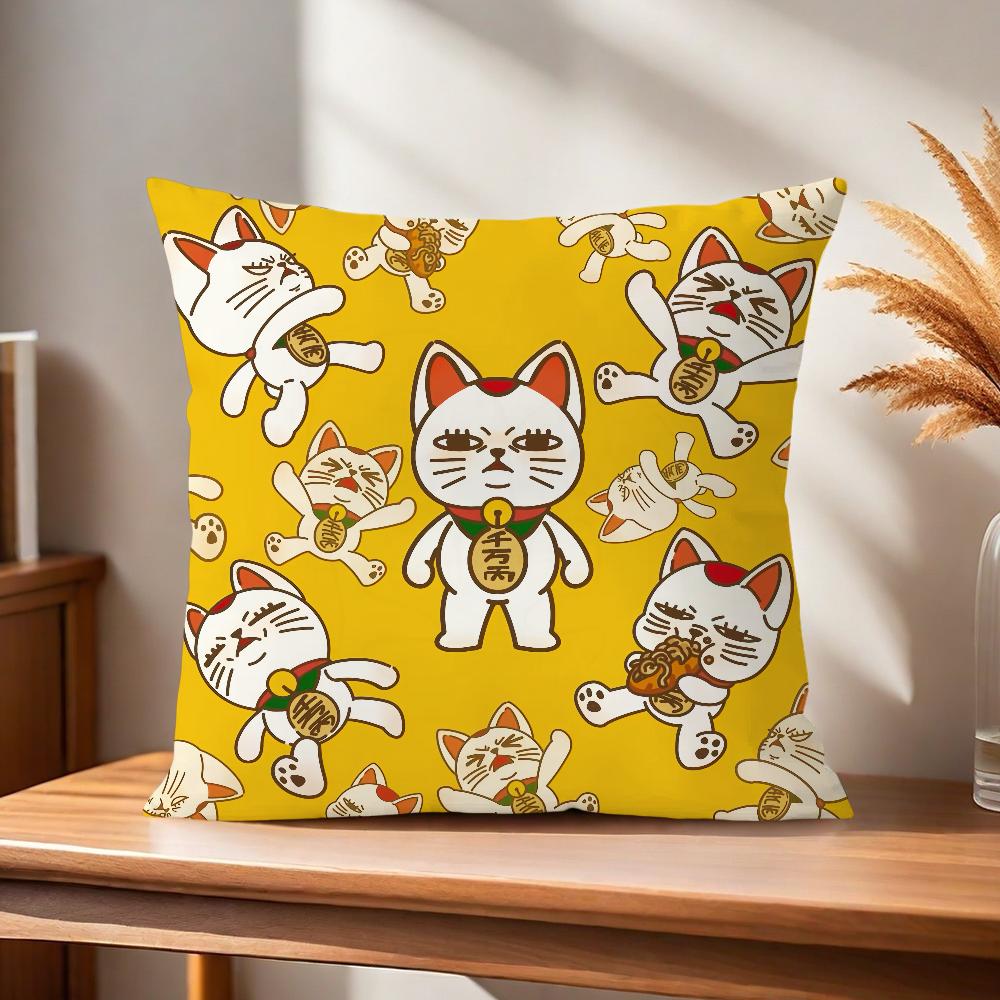 Manga anime T-Turbo Granny cat Comfortable soft Pillow Case for Sofa Living Room Home office Decor and Protective Covers