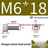 304 Stainless Steel Hex Socket Head Cap Screws, Cylindrical Head, DIN912.