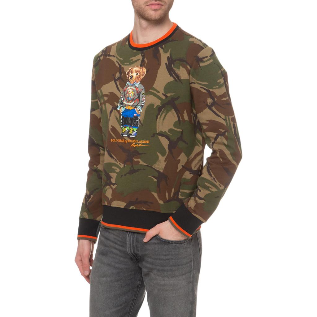 Polo Ralph Lauren Hanorac cu imprimeu urs Camuflaj Gât rotund Mânecă lungă Hanorac Bărbați hanorac 710766090-001