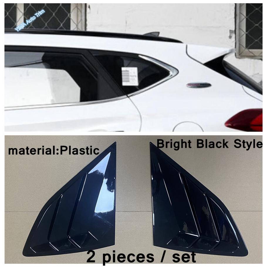 Car Styling Rear Window Triangle Shutters Blinds Cover Side Tuyere Trim External Accessories Fit For Hyundai Tucson 2016 -
