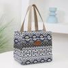WTEMPO Canvas Lunch Box Handbags Aluminum Foil Insulated Work Hand-carried Lunch Bag Ethnic Style Retro Mommy Bags