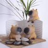 Super Soft Cute Q-Bullet Capibala Toy Mini Toys Kawaii Stress Relief Squeeze Fast Rebound Animals Toy TPR Decompression Toy