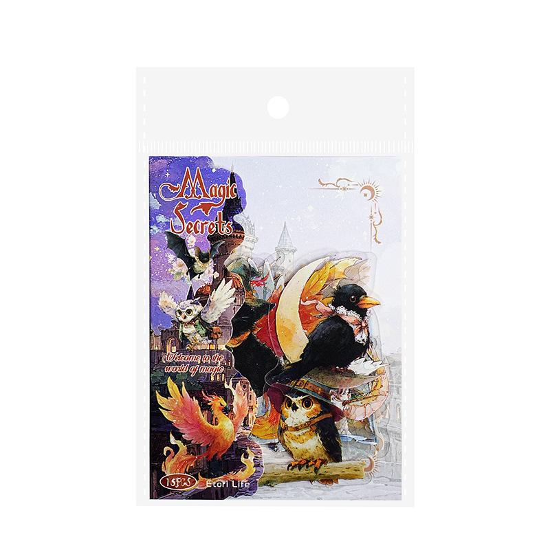 Yi Niao PET Magic Theme Sticker Pack - 15 Decorative Sheets