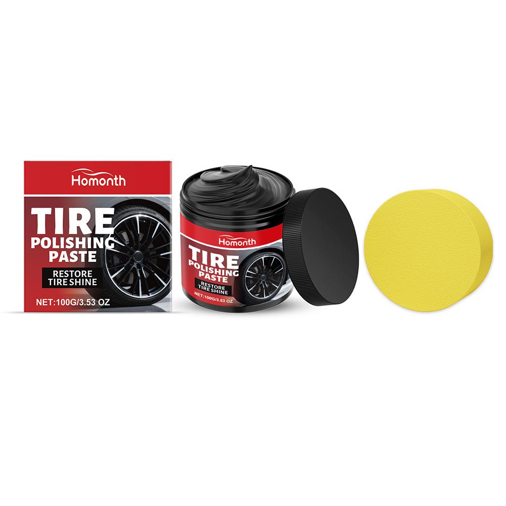 1/2/3set 100g Tire Wax - Universal Rubber Plastic And Auto Tire Gloss Enhancer - Retreading Cream Polishing Coating