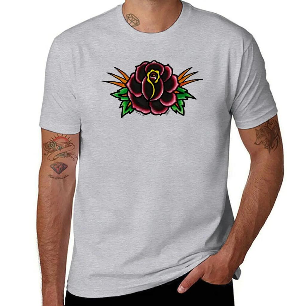 Dark Rose  Art By Kev G TShirt vintage graphic tee cute tops customs custom shirt sweat shirts men