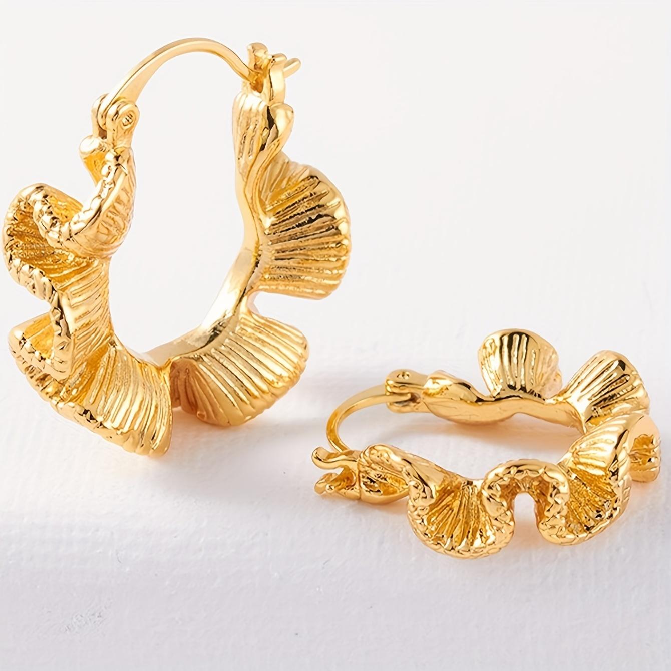 

Преувеличенные неровные кованые серьги-кольца Серьги для вечеринок в стиле ретро в стиле бохо