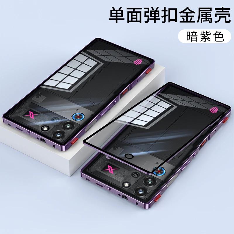 For Red magic10 ProPlus Case Aluminium Alloy Metal Frame Tempered Glass Camera Protection Cover For Red Magic 10 Pro Plus 10Pro