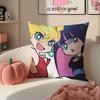 Japanese Anime PPanty  Stocking with Garterbelt Cushion Cover Pillowcase Short Plush Invisible Zipper Room Sofa Cushion Cover