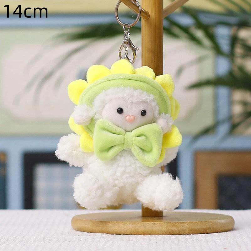 Cute Soft Fluffy Sheep Plush Keychain With Comfortable Touch For Bag Decoration Kids Birthday Gift