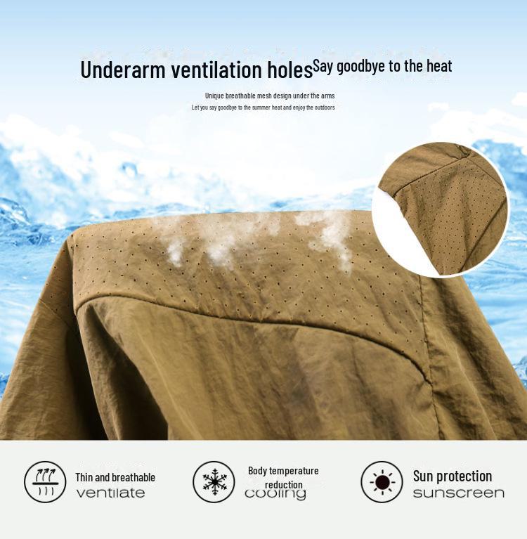 2024 Ultradünne Wasserdichte UV-Schutzkleidung für Damen und Herren - Atmungsaktiver Berg gewebter Sonnenschutz