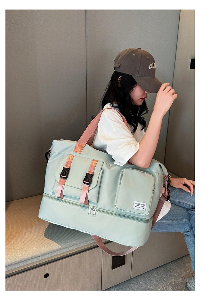 Sports Tote Gym Bag Travel Duffel Handbags for Men Women Shoulder Weekender Overnight Bag Dry Wet Yoga Workout Carryon Bags Pack