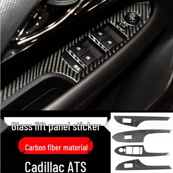 Cadillac ATSL Kohlefaser Interieurverkleidung: Konsole, Schalthebel, Luftauslass-Aufkleber