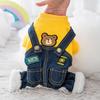 Pet Dog Clothes 4-Legged Cotton Outfit Small To Medium Breeds Like Teddy Bichon Pomeranian Lightweight Casual Wear
