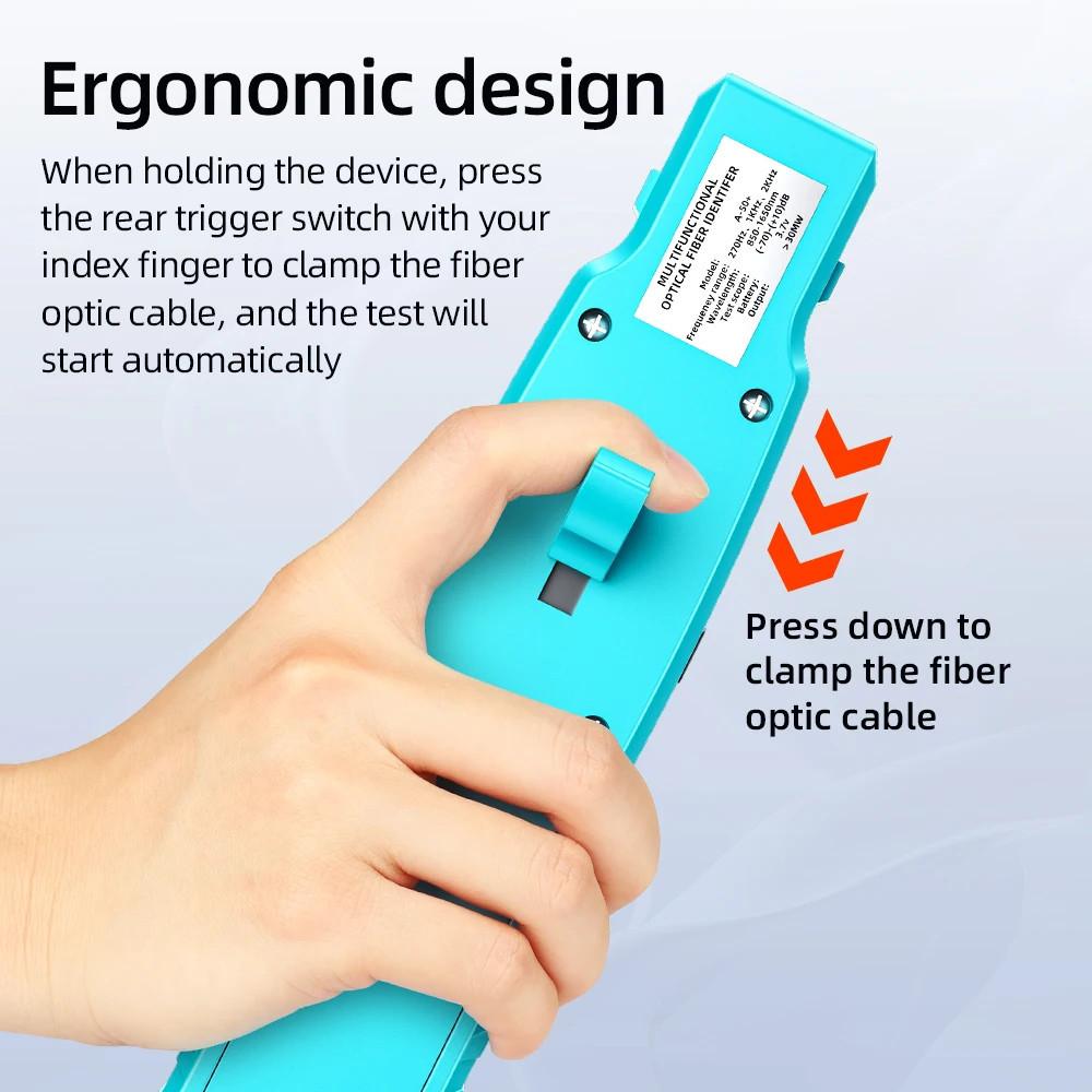 5-in-1 Active Optical Fiber Identifier High Precision Fiber Cable Tester Detector Fiber Optic Networks Maintenance Tool